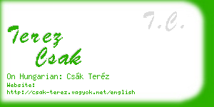 terez csak business card